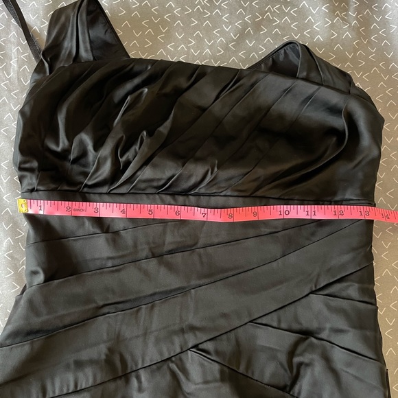 White House Black Market Black Satin Halter Dress | Women’s Size 2 - Picture 5 of 6